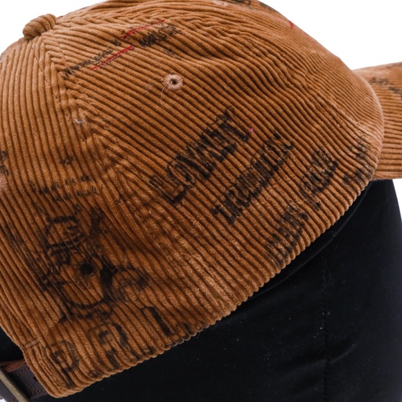 NWT Polo Ralph Lauren PRL Tiger Corduroy Brown Baseball Hat Cap - Picture 4 of 10